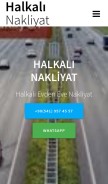 How halkalinakliyat.org looks like on a mobile device such as an iPhone.