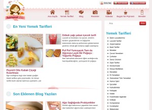 How hamaratabla.com looks like on a tablet such as an iPad.