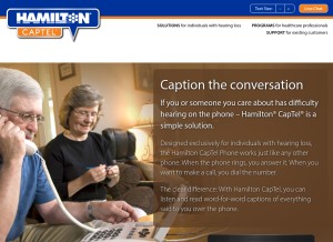 How hamiltoncaptel.com looks like on a tablet such as an iPad.