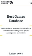 How hammergamer.com looks like on a mobile device such as an iPhone.