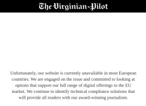 How hamptonroads.com looks like on a tablet such as an iPad.