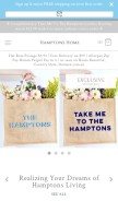 How hamptonshome.com.au looks like on a mobile device such as an iPhone.