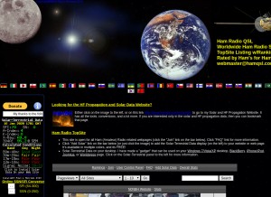 How hamqsl.com looks like on a tablet such as an iPad.