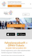 How handyticket.de looks like on a mobile device such as an iPhone.