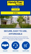 How handytrac.com looks like on a mobile device such as an iPhone.