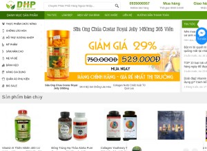 How hangngoainhap.com.vn looks like on a tablet such as an iPad.