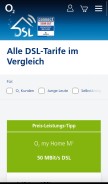 How hansenet.de looks like on a mobile device such as an iPhone.