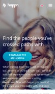 How happn.com looks like on a mobile device such as an iPhone.