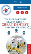 How happydentalhealthcare.com looks like on a mobile device such as an iPhone.