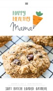 How happyhealthymama.com looks like on a mobile device such as an iPhone.