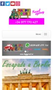 How happytourstravel.es looks like on a mobile device such as an iPhone.