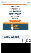How happywheels24.com looks like on a mobile device such as an iPhone.