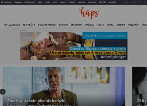 How haps.pl looks like on a tablet such as an iPad.