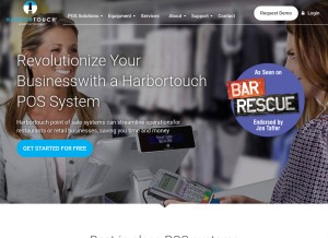 How harbortouch.com looks like on a tablet such as an iPad.
