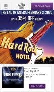 How hardrockhotel.com looks like on a mobile device such as an iPhone.