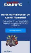 How hardsmurfs.com looks like on a mobile device such as an iPhone.