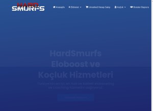 How hardsmurfs.com looks like on a tablet such as an iPad.
