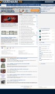 How hardware.fr looks like on a mobile device such as an iPhone.