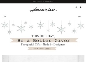 How harkensback.com looks like on a tablet such as an iPad.
