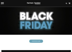 How harmankardon.com looks like on a tablet such as an iPad.