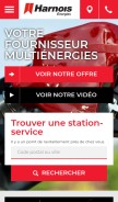 How harnoisgroupepetrolier.com looks like on a mobile device such as an iPhone.
