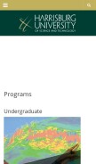 How harrisburgu.edu looks like on a mobile device such as an iPhone.