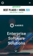 How harriscomputer.com looks like on a mobile device such as an iPhone.