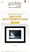 How harrypottershop.com looks like on a mobile device such as an iPhone.