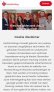 How hartstichting.nl looks like on a mobile device such as an iPhone.