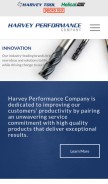 How harveyperformance.com looks like on a mobile device such as an iPhone.