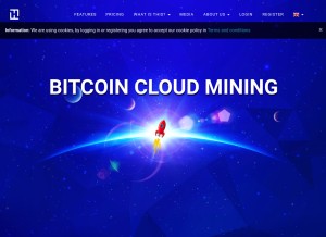 How hashflare.io looks like on a tablet such as an iPad.