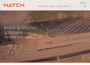 How hatch.com looks like on a tablet such as an iPad.