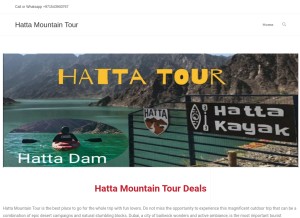 How hattamountaintour.com looks like on a tablet such as an iPad.