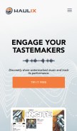 How haulix.com looks like on a mobile device such as an iPhone.