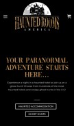 How hauntedrooms.com looks like on a mobile device such as an iPhone.