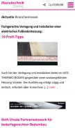 How haustechnikdialog.de looks like on a mobile device such as an iPhone.