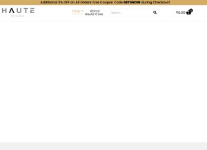 How hautekitchen.in looks like on a tablet such as an iPad.