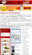 How hautetfort.com looks like on a mobile device such as an iPhone.