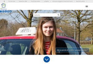 How hautsdefrance.fr looks like on a tablet such as an iPad.