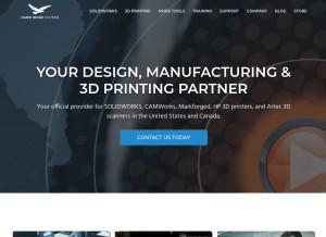 How hawkridgesys.com looks like on a tablet such as an iPad.