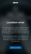 How hbogo.hu looks like on a mobile device such as an iPhone.