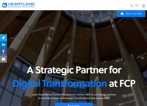 How hbs.net looks like on a tablet such as an iPad.