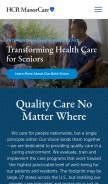How hcr-manorcare.com looks like on a mobile device such as an iPhone.