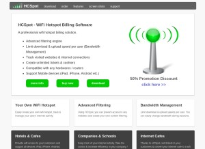 How hcspot.com looks like on a tablet such as an iPad.