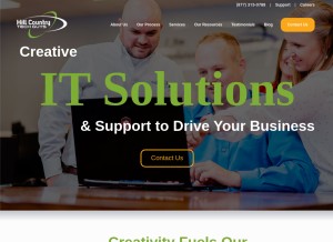 How hctechguys.com looks like on a tablet such as an iPad.