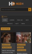 How hdnude.net looks like on a mobile device such as an iPhone.