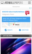 How hdwallpapers.in looks like on a mobile device such as an iPhone.