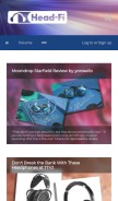 How head-fi.org looks like on a mobile device such as an iPhone.