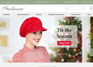 How headcovers.com looks like on a tablet such as an iPad.