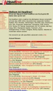 How headliner.nl looks like on a mobile device such as an iPhone.